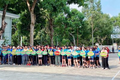 Công đoàn trường MN Tân Lập Thành tham gia giải bóng chuyền năm 2025